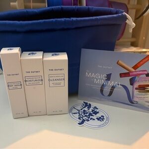 NWT The Outset Starter Set Skincare with Blue Bag